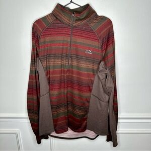 L.L.Bean Midnight 1/4 Zip Base Layer Pullover Mens XL
